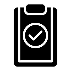 clipboard glyph icon