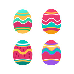 Vector Collection Of Easter Eggs With Beautiful Textures 2