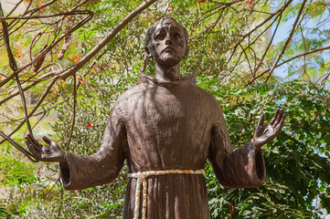 Franziskustatue in Beirut, Libanon