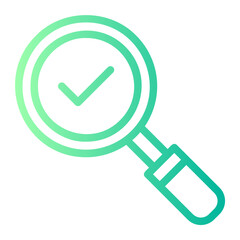 magnifying glass gradient icon