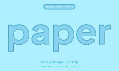 Cutout stamp letterpress 3d graphic style editable text effect