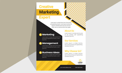 Business flyer design template design