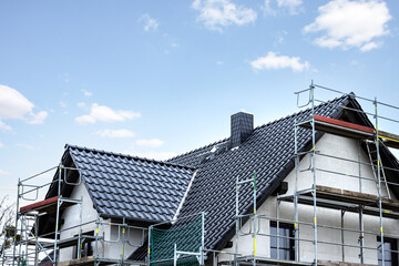 Roof of a single-family house under construction