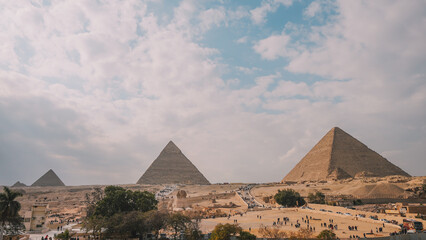 Giza Pyramids Complex Panorama View