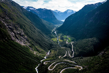 mountain road in Norway 
