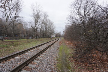 abandoned soviet railway