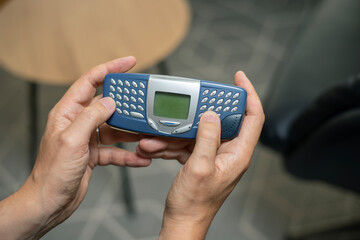 A late 1990s mobile phone of a novel type