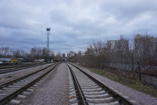 abandoned soviet railway