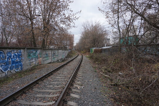 abandoned soviet railway
