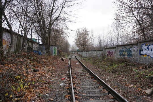 abandoned soviet railway