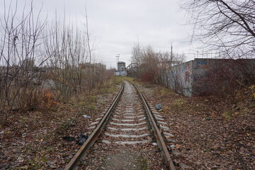 abandoned soviet railway