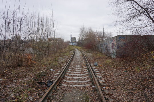 abandoned soviet railway