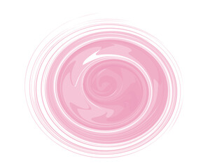Abstract pink watercolor paint on white background