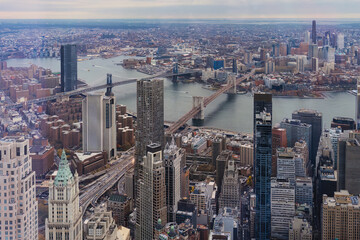 Manhattan Midtown Skyline with skyscrapers. New York City, USA.