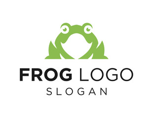 Logo design about Frog on a white background. created using the CorelDraw application.