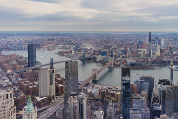 Fototapeta premium Manhattan Midtown Skyline with skyscrapers. New York City, USA.