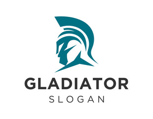 Logo design about Gladiator on a white background. created using the CorelDraw application. - obrazy, fototapety, plakaty