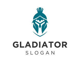 Logo design about Gladiator on a white background. created using the CorelDraw application.