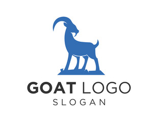 Logo design about Goat on a white background. created using the CorelDraw application.