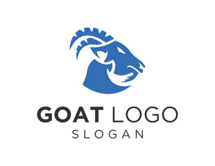 Logo design about Goat on a white background. created using the CorelDraw application.