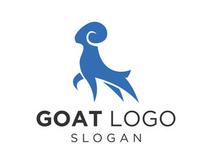 Logo design about Goat on a white background. created using the CorelDraw application.