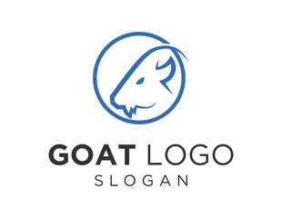 Logo design about Goat on a white background. created using the CorelDraw application.