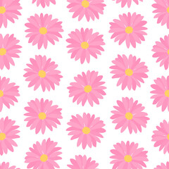 Seamless pattern flowers vector illustration