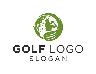 Logo design about Golf on a white background. created using the CorelDraw application.