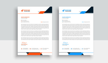 Abstract Letterhead Design Modern Business Letterhead Design Template