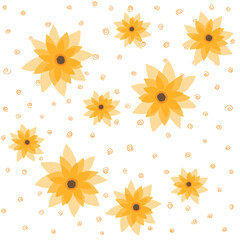 Bright background with daisies, a background with flowers. Seamless pattern with flowers
