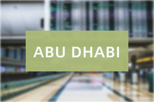 Airport of the city of Abu Dhabi