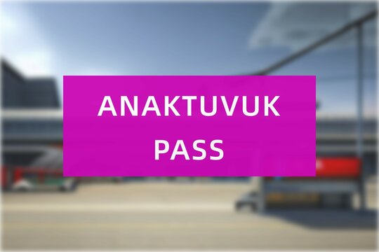 Airport of the city of Anaktuvuk Pass