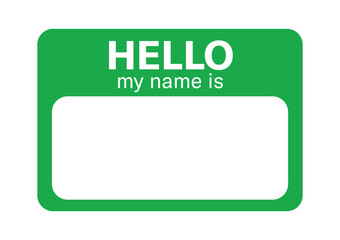name badge template. hello my name is blank template
