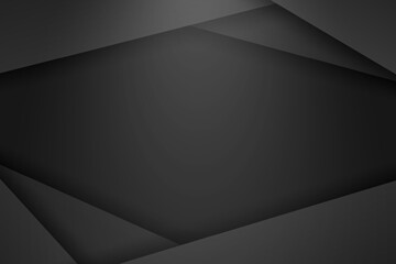 Background with overlapping black paper and shining lights