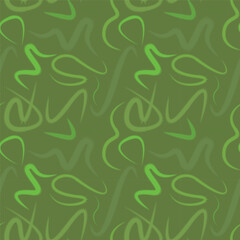 green jelly worms seamless pattern