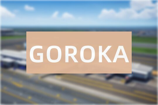Airport of the city of Goroka