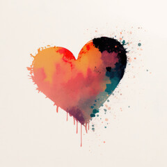 Obraz na płótnie Canvas Beautiful Heart Design, Generative AI