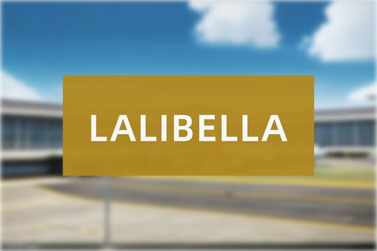 Airport of the city of Lalibella