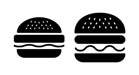Burger icon vector illustration. burger sign and symbol. hamburger