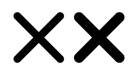 Close icon vector illustration. Delete sign and symbol. cross sign