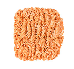  Square Instant noodles on transparent png. Top view