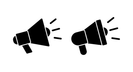 Megaphone icon vector illustration. Loudspeaker sign and symbol