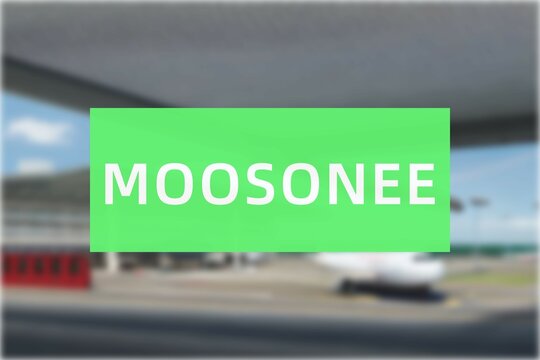 Airport of the city of Moosonee