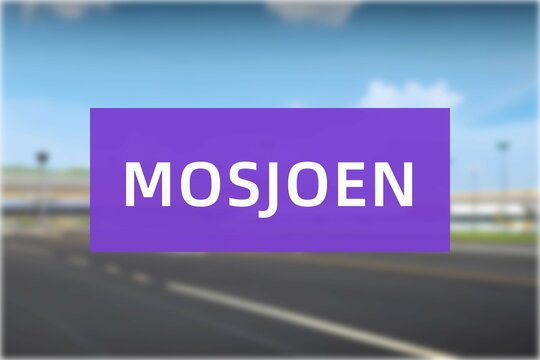 Airport of the city of Mosjoen