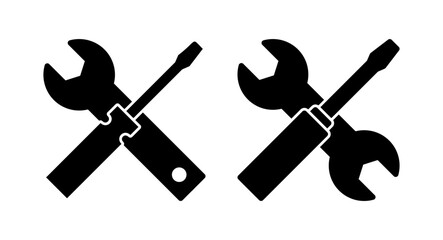 Repair tools icon vector illustration. tool sign and symbol. setting icon. Wrench and screwdriver. Service