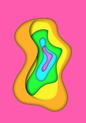 cut out 3d looking background wallpaper 