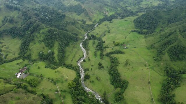 
mountains of the colombian andes rivers and nature