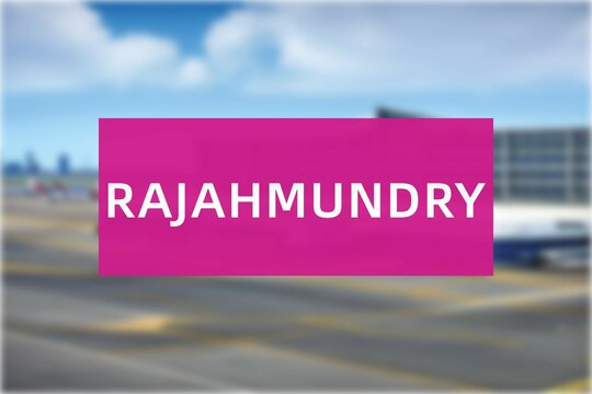 Airport of the city of Rajahmundry