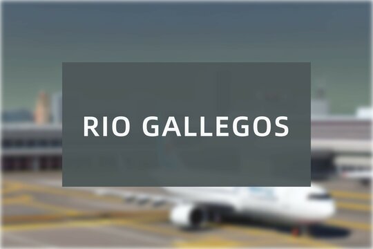 Airport of the city of Rio Gallegos