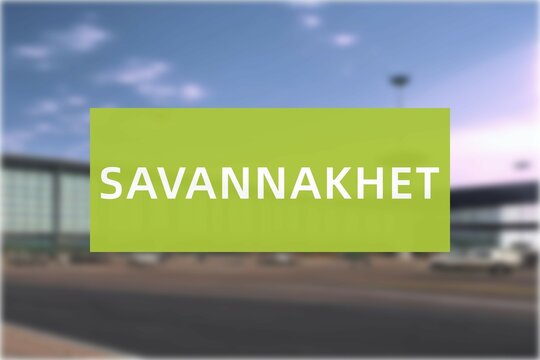 Airport of the city of Savannakhet